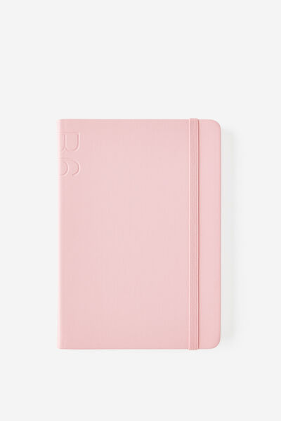 B6 Hard Cover Lined Notebook, STRAWBERRY MILK