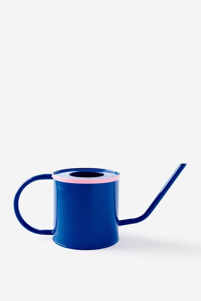 Tin Watering Can, BLUE & STRAWBERRY MILK