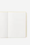 Personalised Metro B6 Hard Lined Notebook, Limoncello - alternate image 2