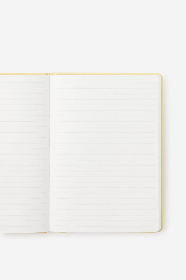 Personalised Metro B6 Hard Lined Notebook, Limoncello