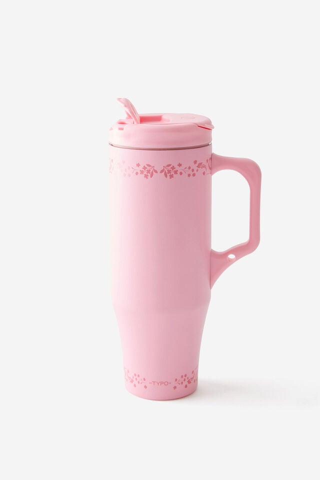 Loft Tumbler 1.2L, BOW DITSY STRIPE /STRAWBERRY MILK