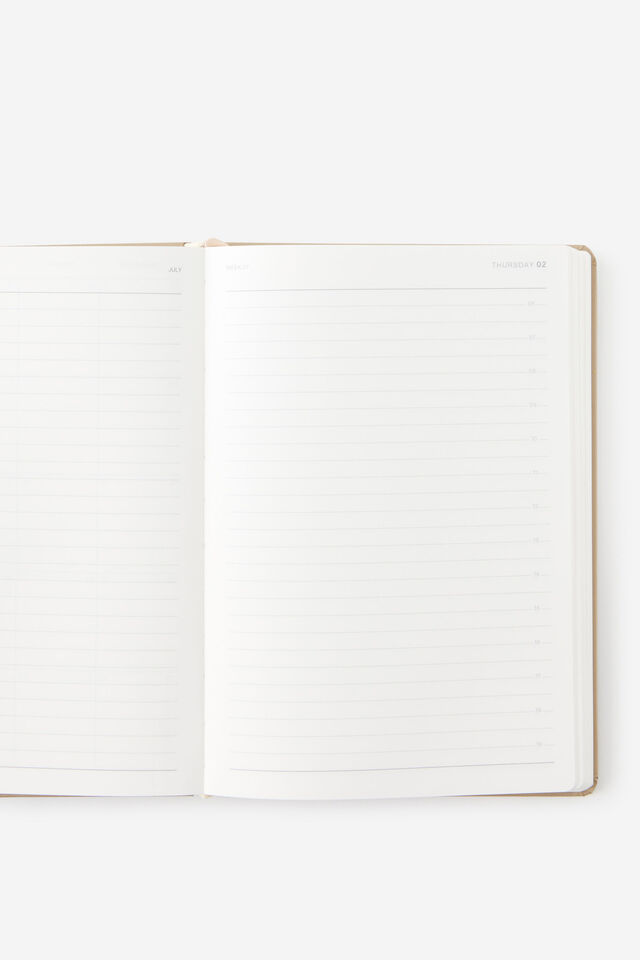 Personalised 2026 A5 Daily Hard Metro Diary, Chai