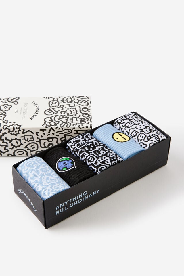 Box Of Socks, LCN DOODLE BOY (M/L)