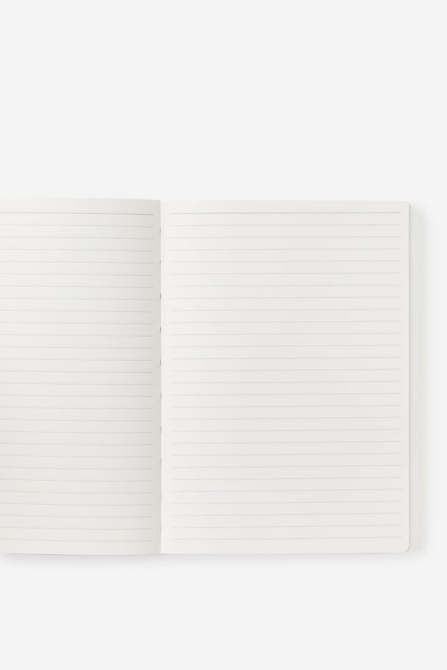 Metro B6 Soft Lined Notebook, Ditsy Pansy Midnight Ink