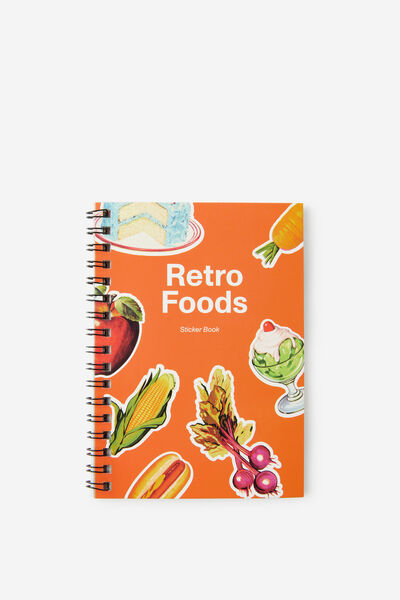 Stick It Sticker Book, RETRO FOODS
