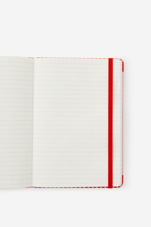 Personalised A5 Hard Lined Notetaker Notebook, STRAWBERRY MILK DITSY FLORAL
