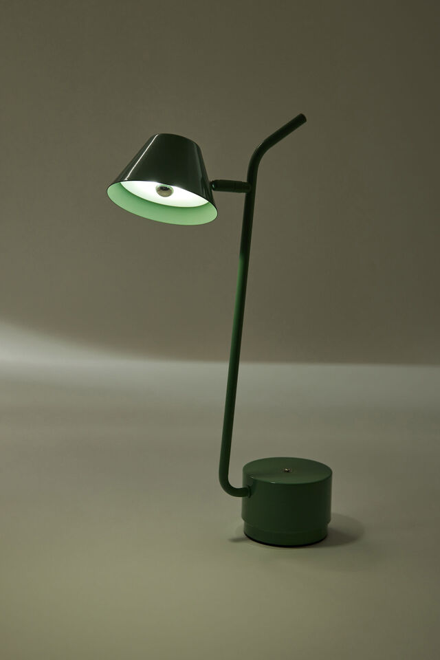 Rechargeable Desk Lamp, TYPO GREEN