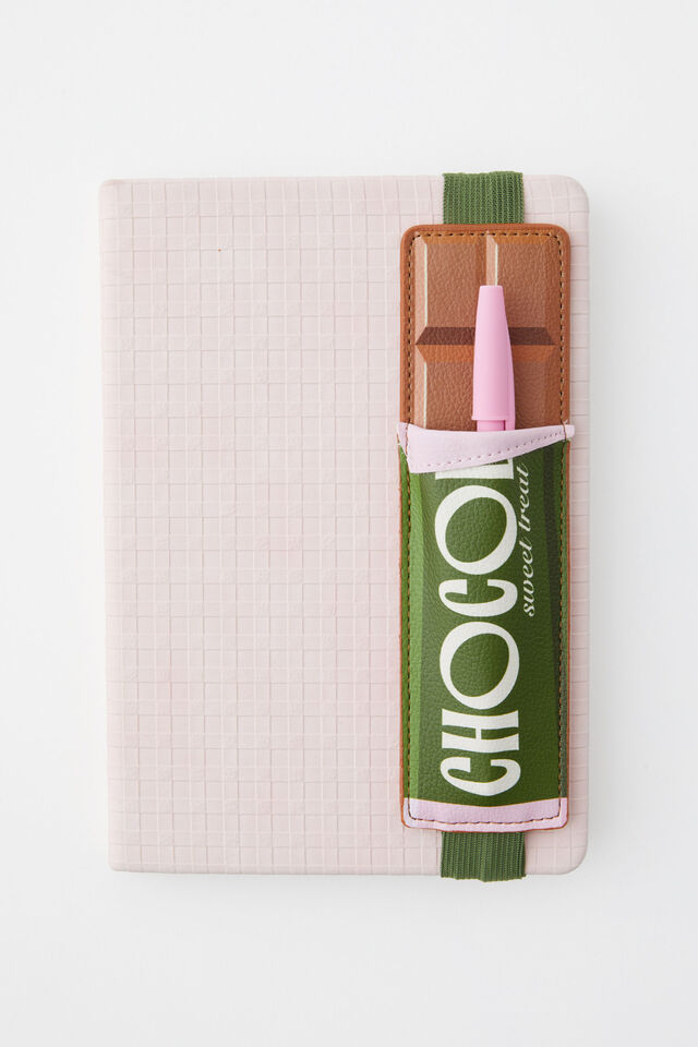Novelty Notebook Pen Pouch, CHOCOLATE BAR