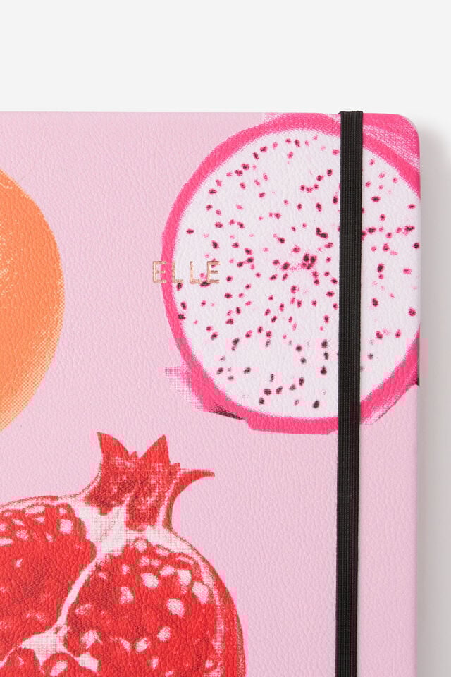 Personalised A5 Buffalo Journal, PINK POMEGRANATE