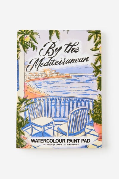 Large Watercolour Paint Pad, BY THE MEDITTERANEAN