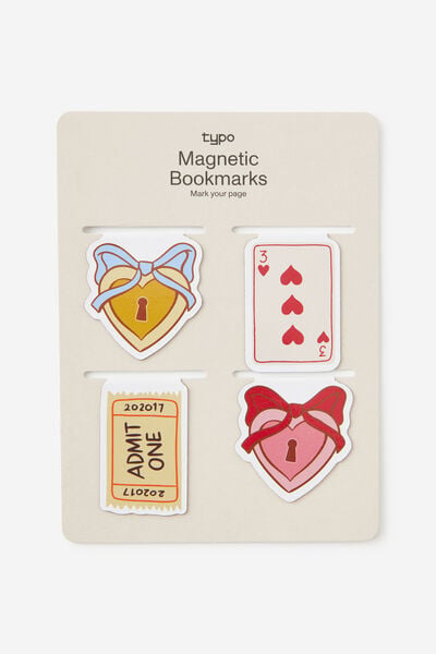 Magnetic Bookmarks 4Pk, TRINKETS