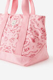 Campus Lunch Tote, VINTAGE LACE / STRAWBERRY MILK - alternate image 2