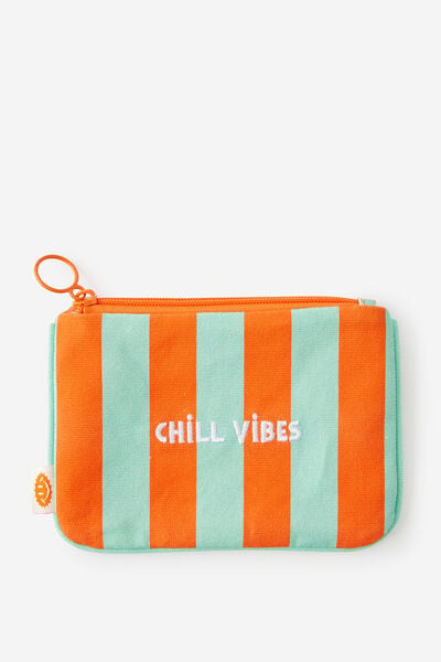 Novelty Pencil Pouch, JELLY LAVA CHILL VIBES