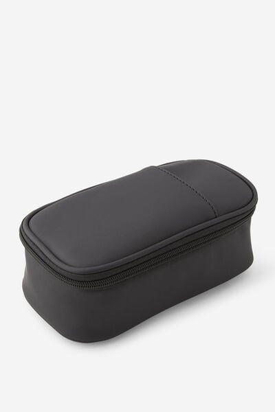 Premium Arlow Pencil Case, METALLIC BLACK