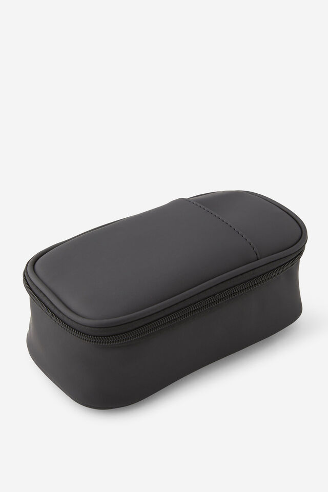Premium Arlow Pencil Case, METALLIC BLACK