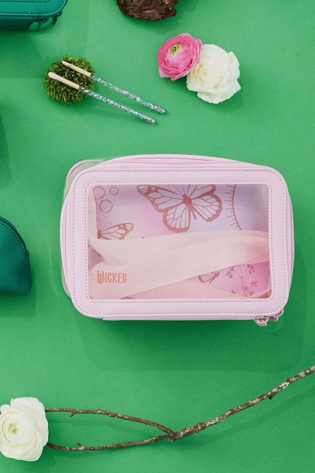 Collab 3 In 1 Cosmetic Case, LCN UNI/WICKED GLINDA