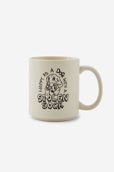 Daily Mug, DOG WITH A STOLEN SOCK