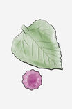 Glass Leaf & Flower Platter, GREEN - alternate image 3