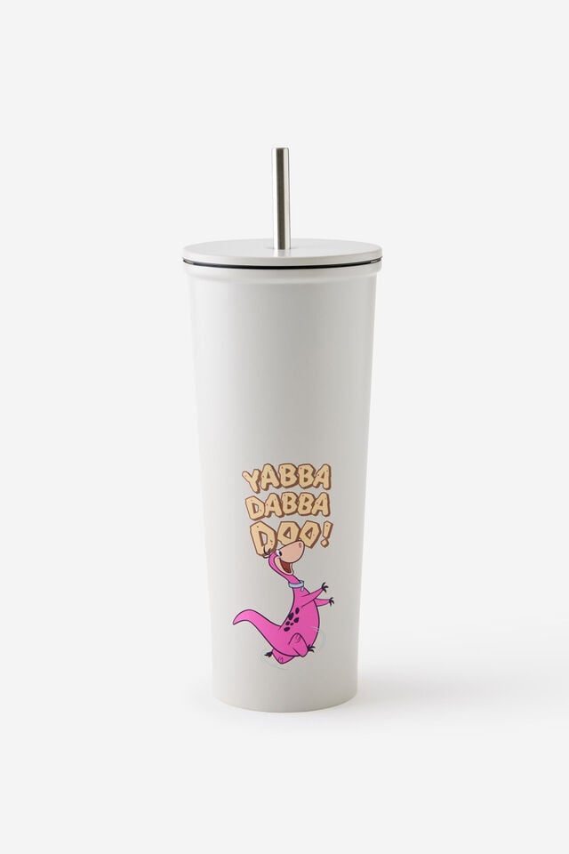 Collab Metal Smoothie Cup, LCN WB FLINSTONES YABBA