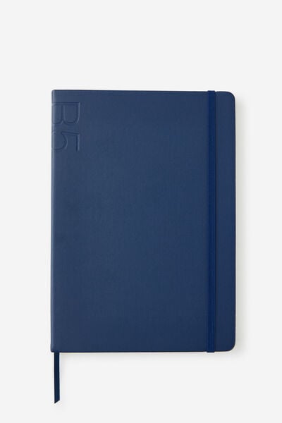 B5 Hard Lined Notetaker Notebook, DEEP SPACE