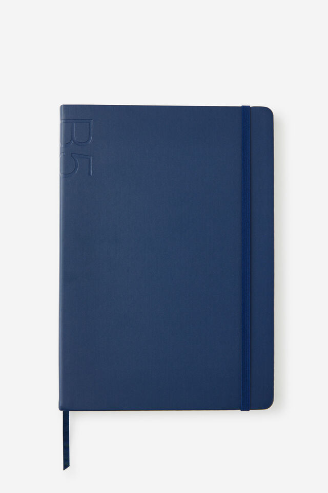 B5 Hard Lined Notetaker Notebook, DEEP SPACE