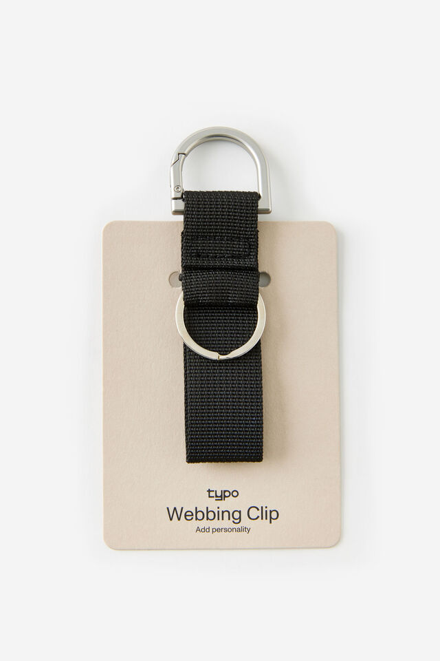 Webbing Clip, BLACK