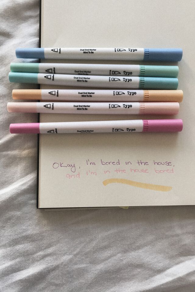 Dual Markers 6Pk, PASTEL