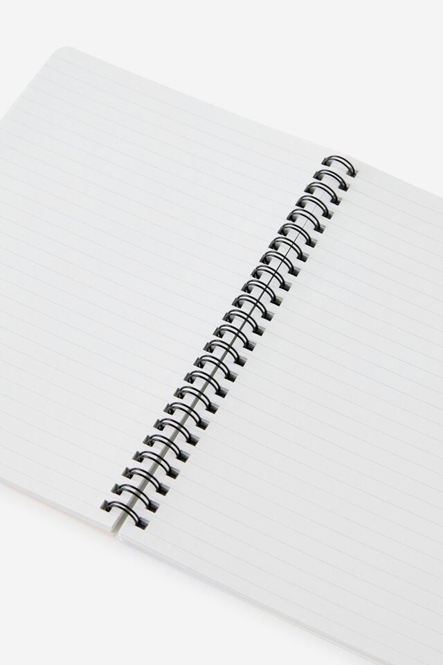A5 Spiralbound Notebook, ECRU KISSES