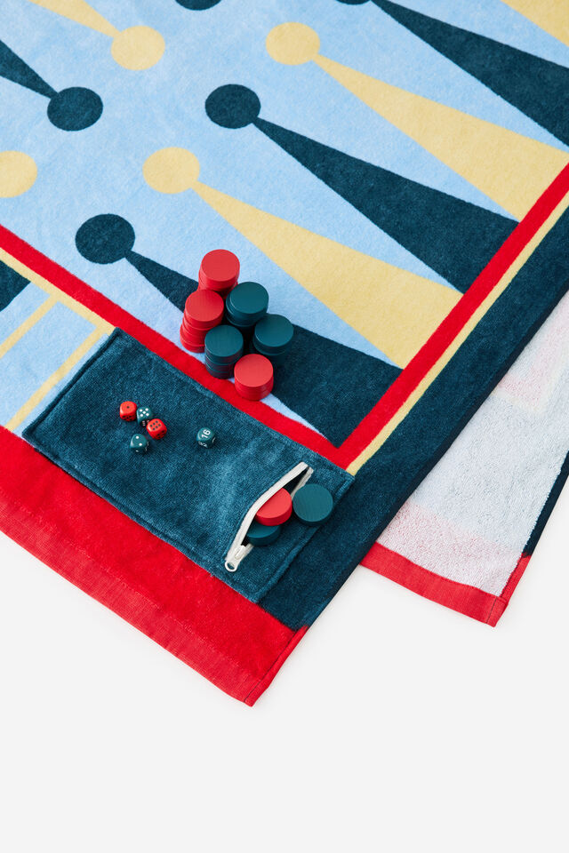 Personalisationgame Beach Towel, BACKGAMMON