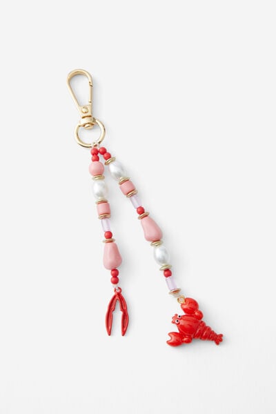 Bag Keycharm, LOBSTER DINNER/PINK