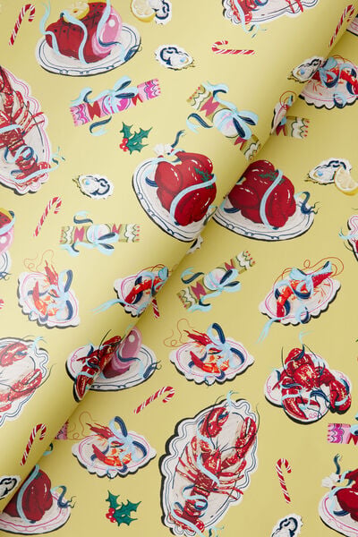 Christmas Wrapping Paper Roll, SEASON FEASTING