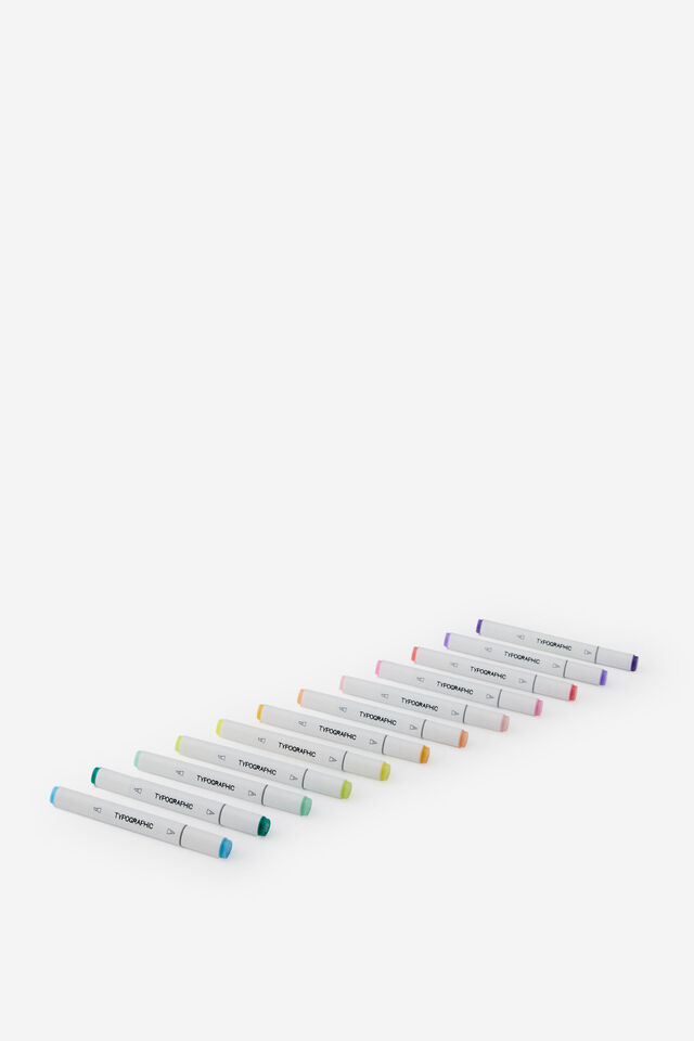 Artists Dual Art Marker 12Pk, PASTELS V2