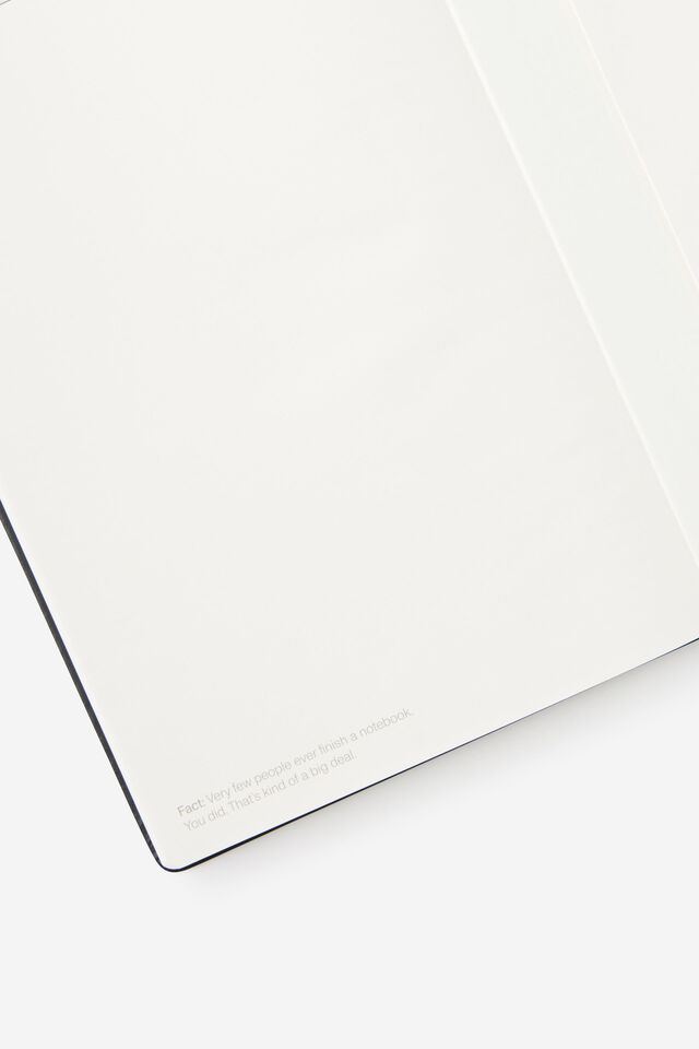 Personalised Metro B5 Hard Lined Notebook, Black