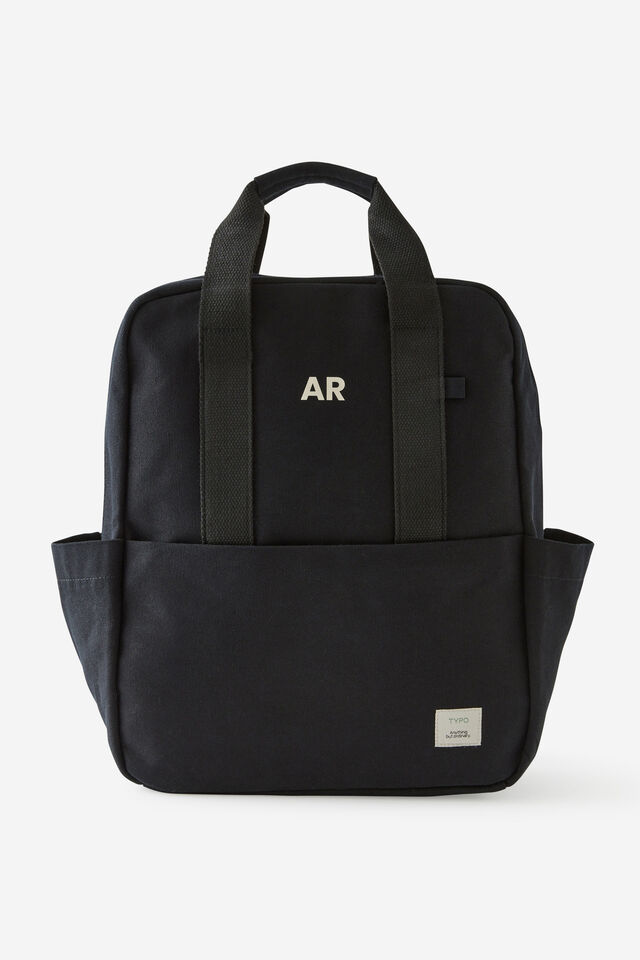 Personalised Campus Backpack, BLACK