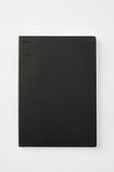 B5 Soft Cover Plain Notebook, BLACK - alternate image 1