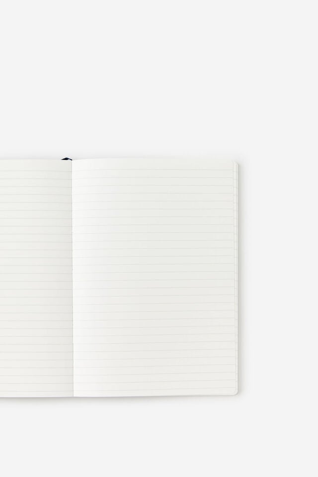 A5 Soft Lined Notetaker Notebook, DEEP SPACE