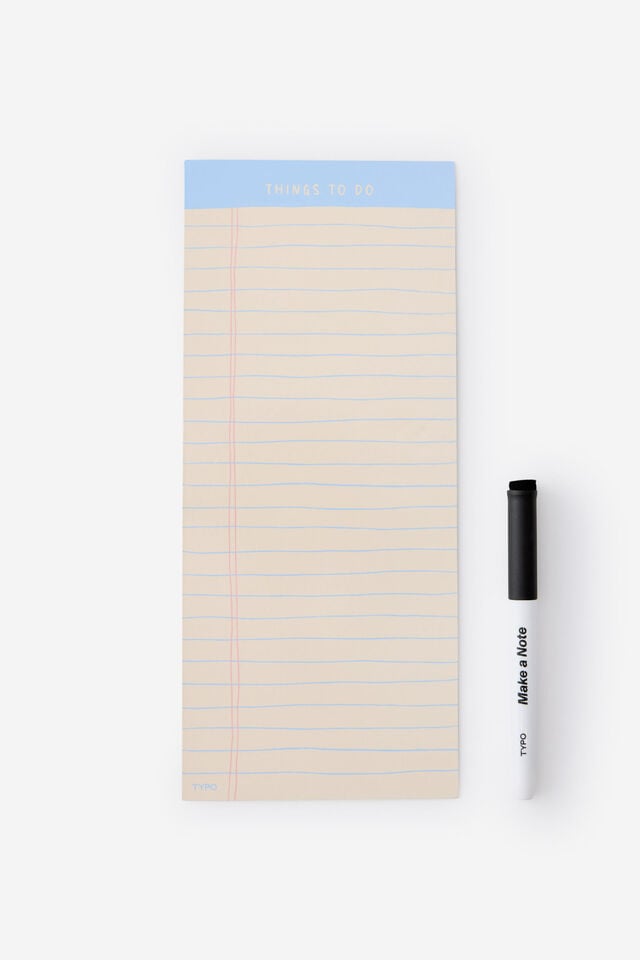 Magnetic Memo List, BLUE SKIES THINGS TO DO