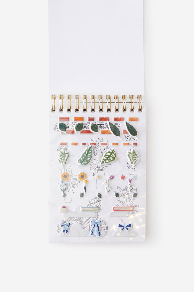 Colour In Sticker Book, TINY WORLDS