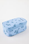Personalised Arlow Canvas Pencil Case, BOUQUET DITSY BLUE SKIES - alternate image 1
