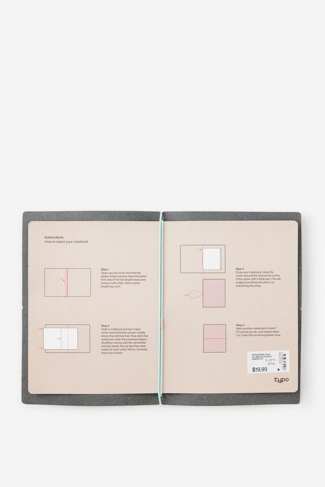 Personalised A5 Notebook Cover, ESPRESSO