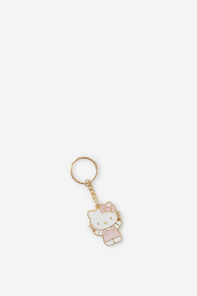Collab Enamel Keyring, LCN SAN HELLO KITTY/WHITE