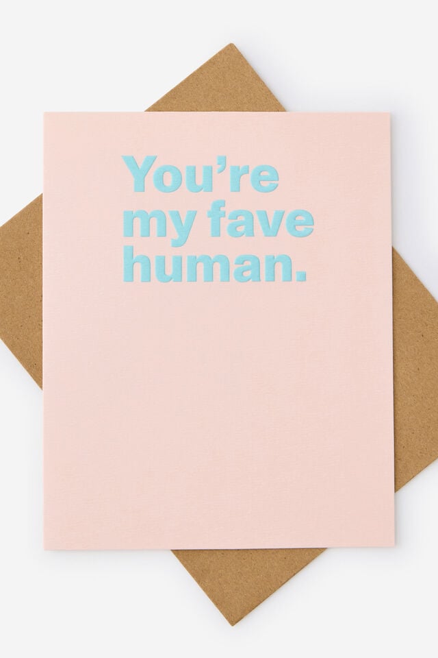 Premium Love Card 2.0, FAVE HUMAN
