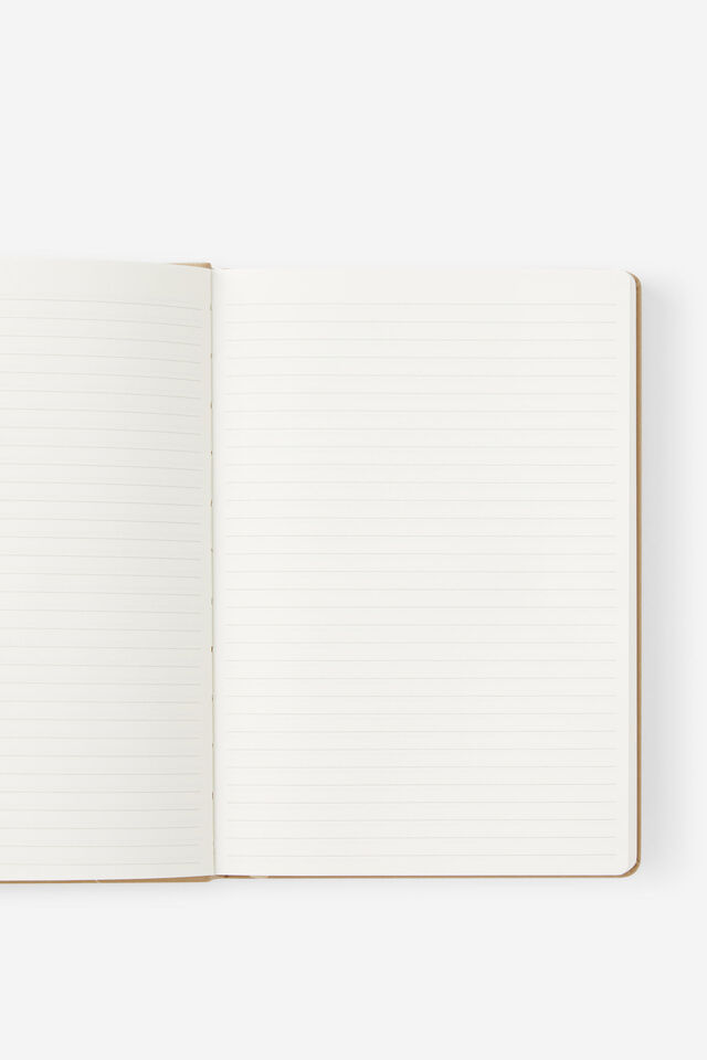 Personalised Metro A5 Hard Lined Notebook, Chai