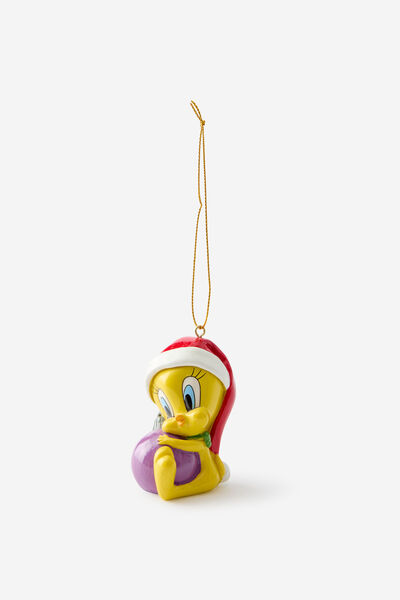 Collab Resin Christmas Ornament, LCN WB TWEETY CHRISTMAS