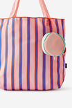 Packable Tote, SUMMER STRIPE PINK - example image 2