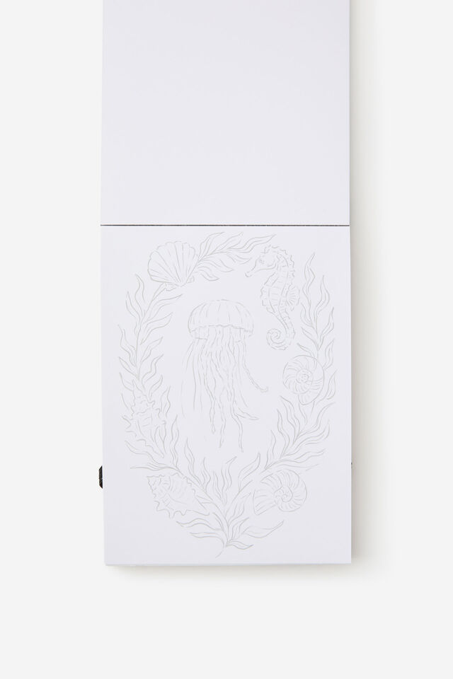 Mini Colouring Pad, AQUAMARINE