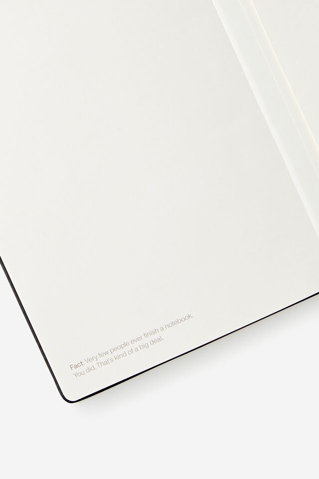 Personalised Metro A5 Hard Lined Notebook, Black