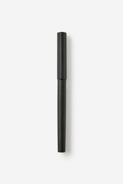Minimalist Rollerball Capped Pen, BLACK
