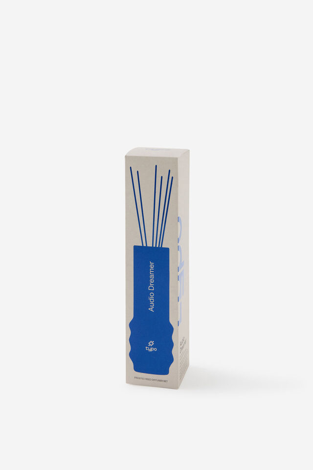 Frosted Reed Diffuser Set, AUDIO DREAMER BLUE