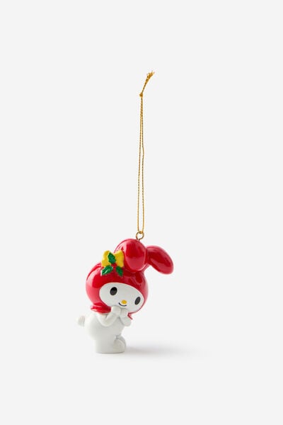 Collab Resin Christmas Ornament, LCN SAN HELLO KITTY MY MELODY CHRISTMAS